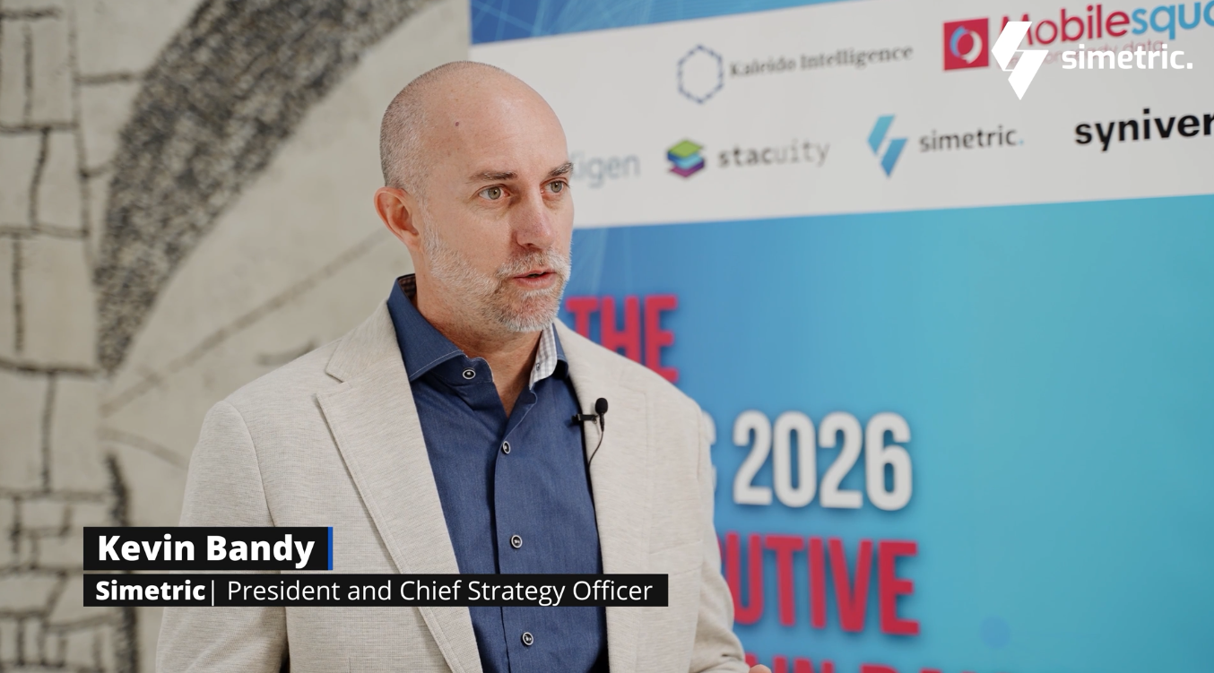 A screenshot of Kevin Bandy talking at MWC 2026.